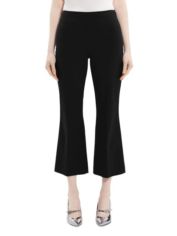 Flared Kick Cropped Pants Theory