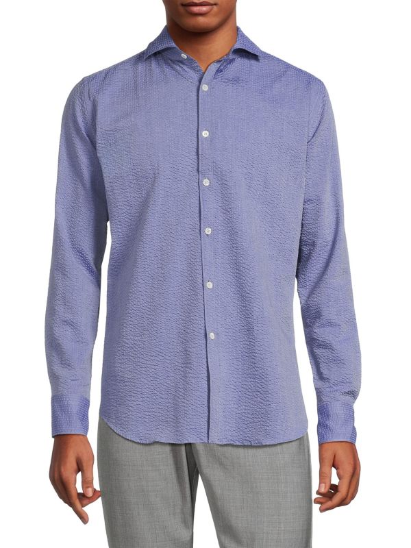 Seersucker Shirt Canali