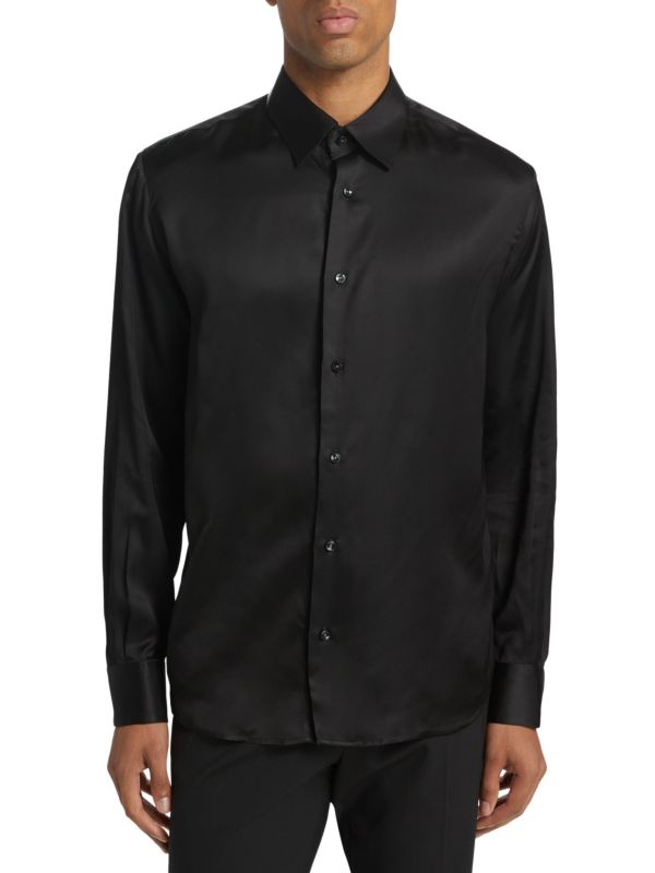 Satin Shirt Saks Fifth Avenue