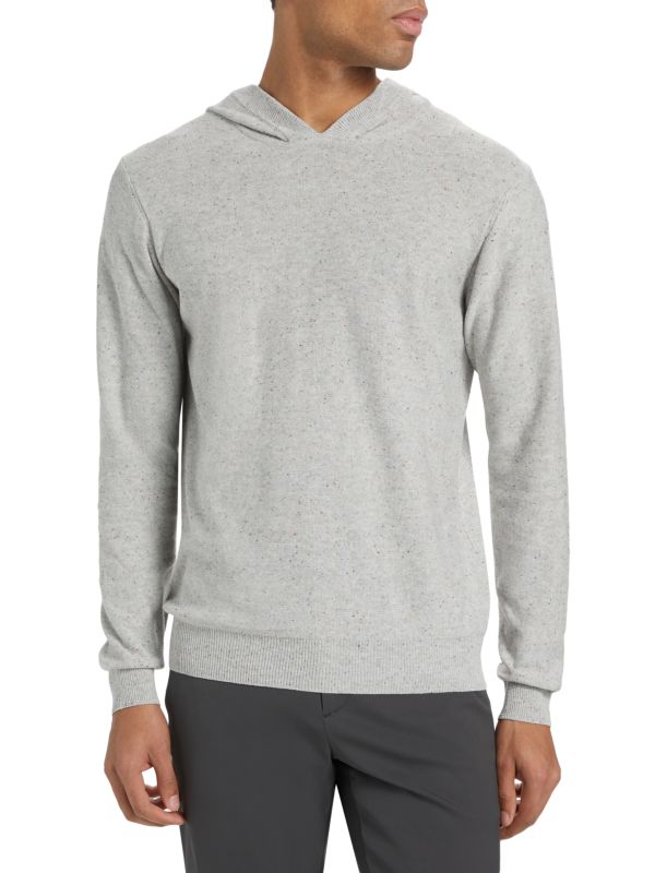 Cotton Blend Slim Fit Hoodie Saks Fifth Avenue