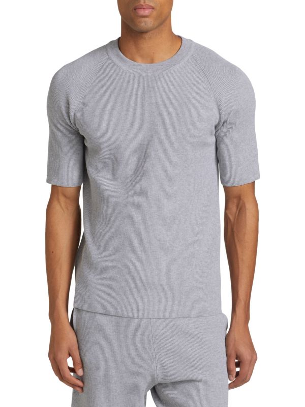 Ribbed Raglan Sleeve T-Shirt Saks Fifth Avenue