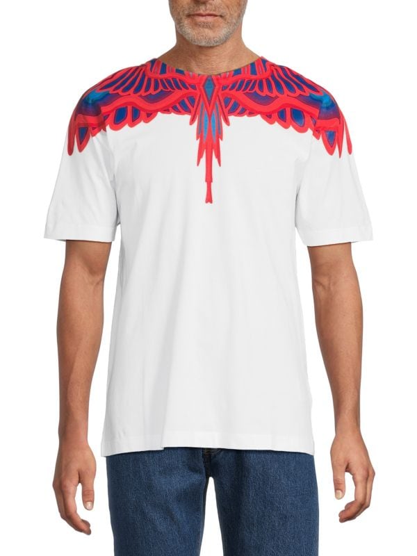 Curved Wings Graphic T-Shirt Marcelo Burlon