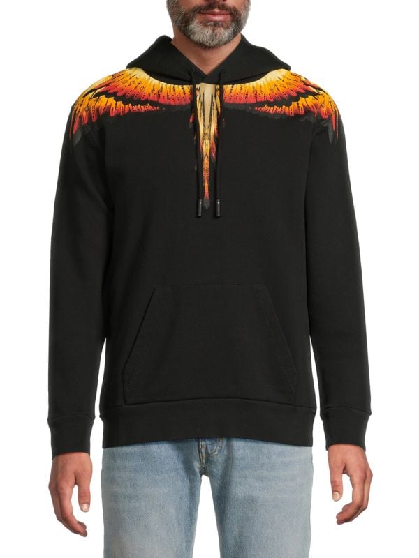 Print Cotton Hoodie Marcelo Burlon