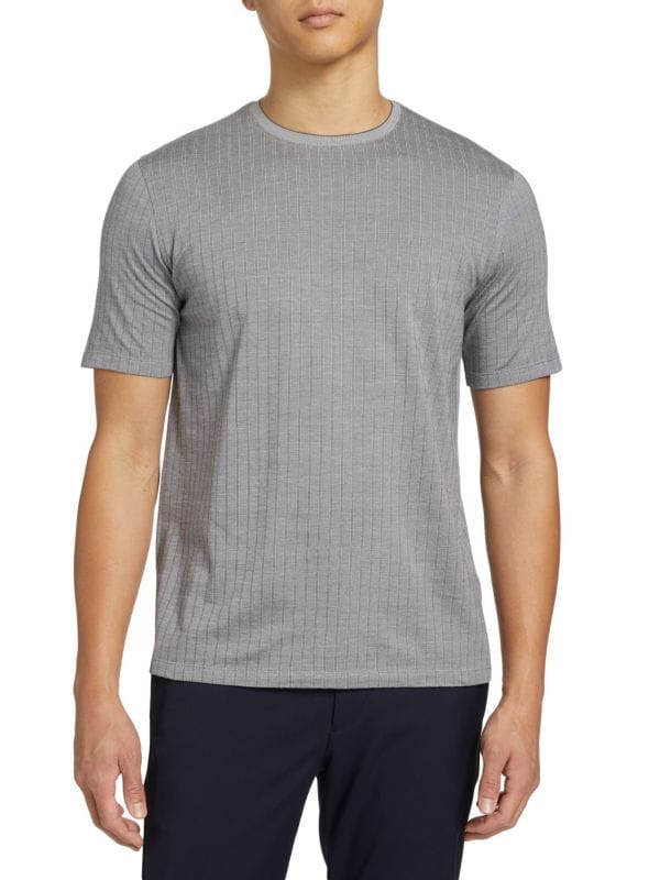 Striped Crewneck T-Shirt Saks Fifth Avenue