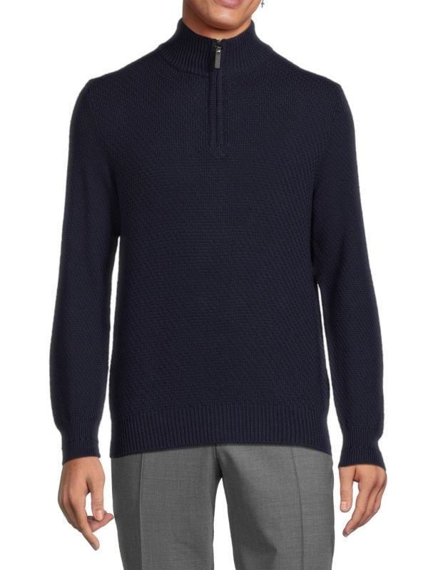 Jacquard-Knit Pullover Canali