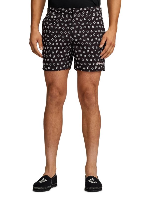 Art Deco Mayfair Mid-Length Swim Trunks Ralph Lauren