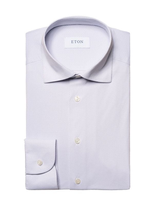 Print Slim Fit Dress Shirt Eton