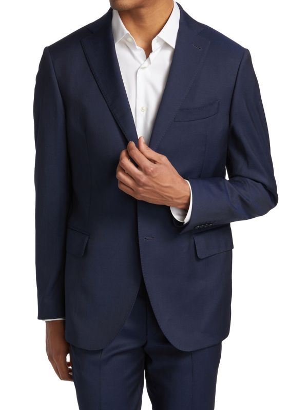 Solid Notch Lapel Sportcoat Saks Fifth Avenue