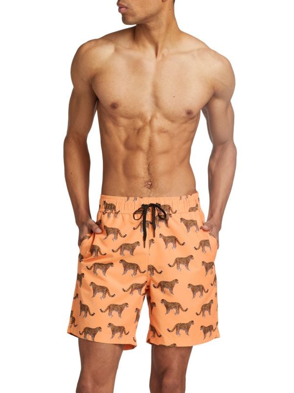 COLLECTION Leopard Swim Shorts Saks Fifth Avenue