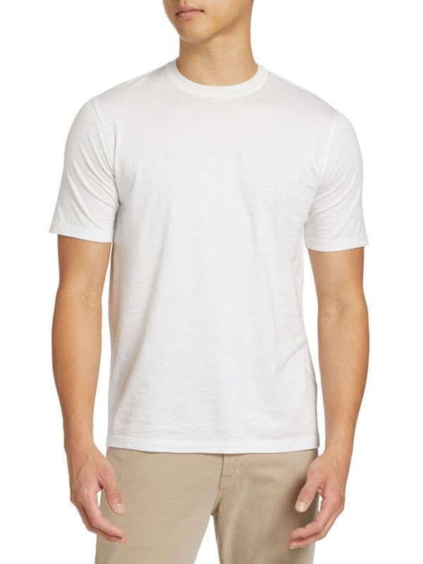 COLLECTION Heathered Crewneck T-Shirt Saks Fifth Avenue