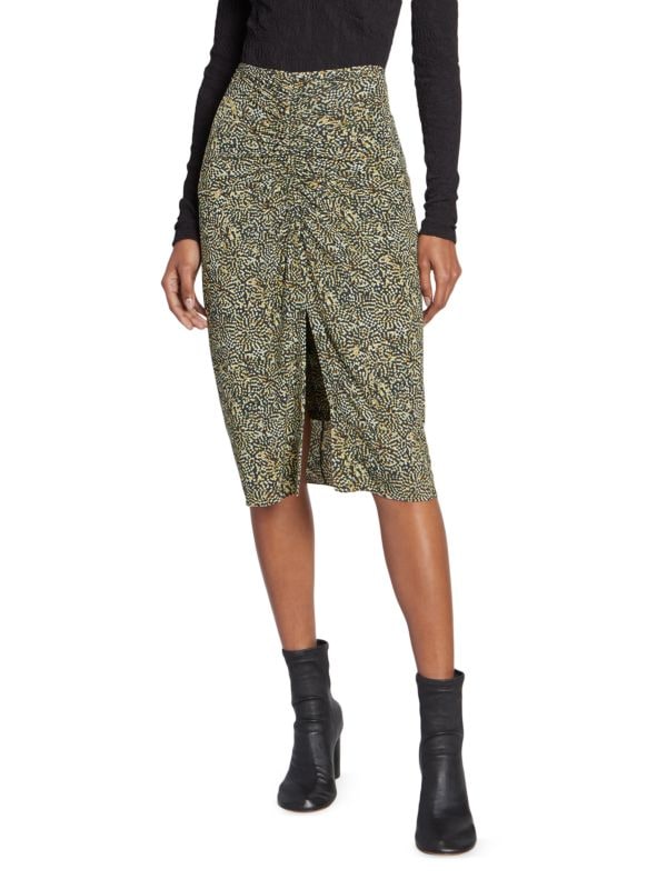 Joella Ruched Midi-Skirt Isabel Marant