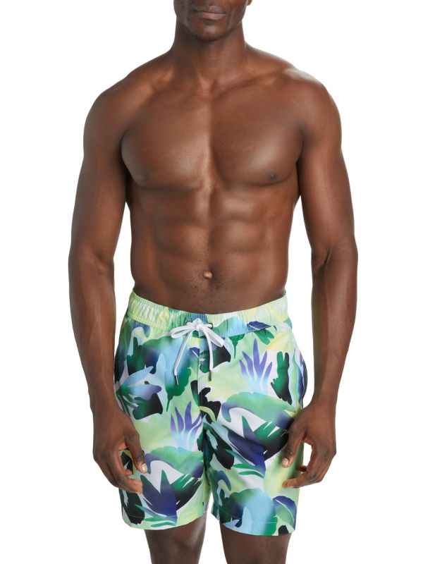 COLLECTION Jungle Foliage Swim Shorts Saks Fifth Avenue