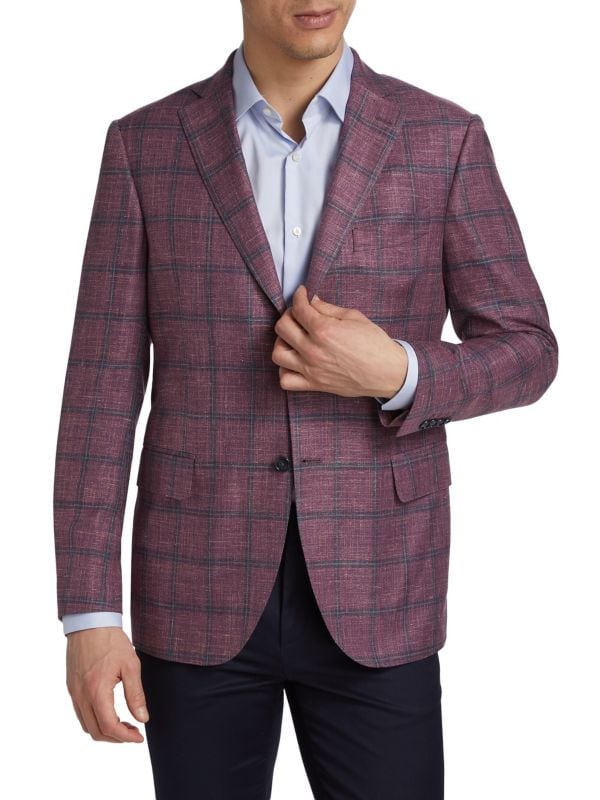 COLLECTION Plaid Wool-Blend Sport Coat Saks Fifth Avenue