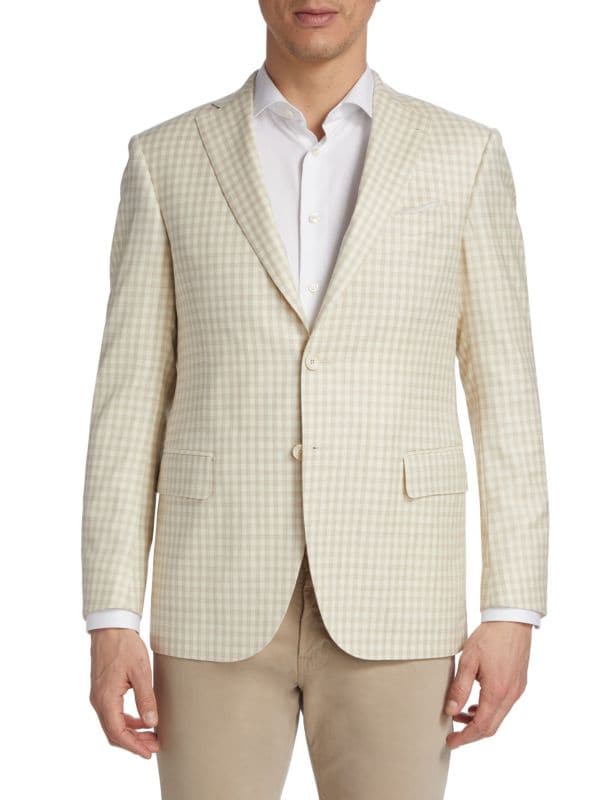 COLLECTION Checked Wool Sport Coat Saks Fifth Avenue