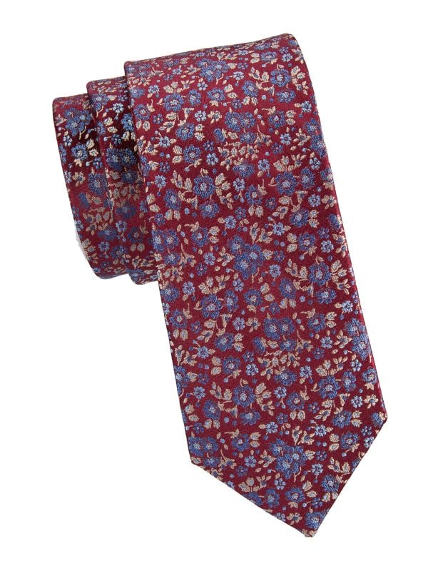 Floral Silk Tie Ben Sherman