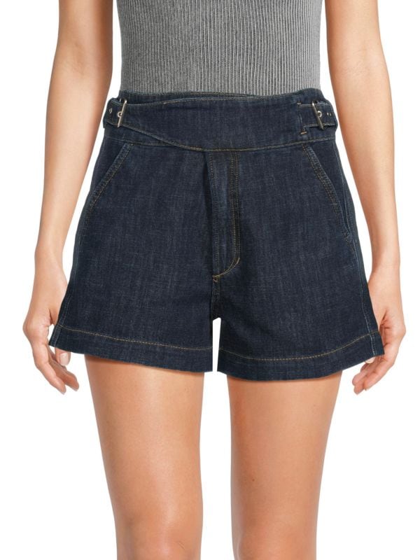 The Double Buckle Denim Shorts Joe's Jeans