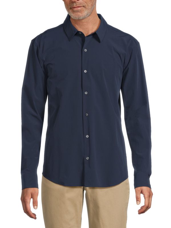 Day-To-Night Solid Long Sleeve Shirt True Classic