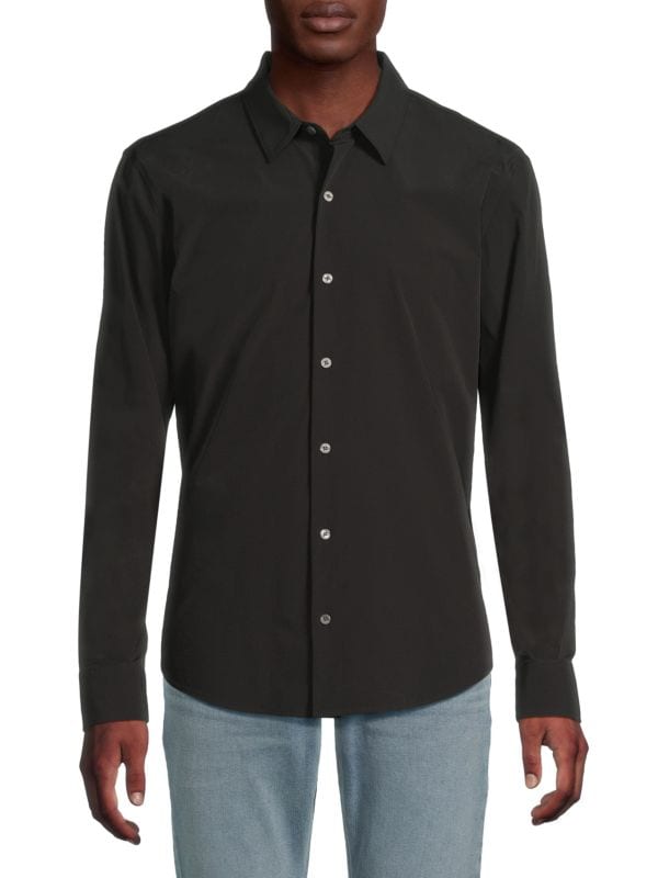 Day-To-Night Solid Long Sleeve Shirt True Classic