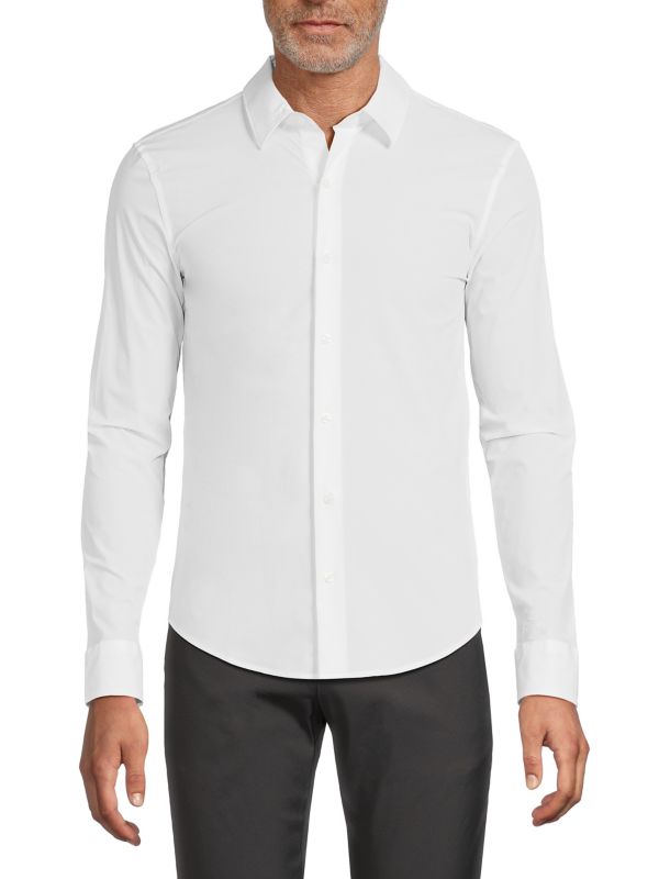 Day-To-Night Solid Long Sleeve Shirt True Classic