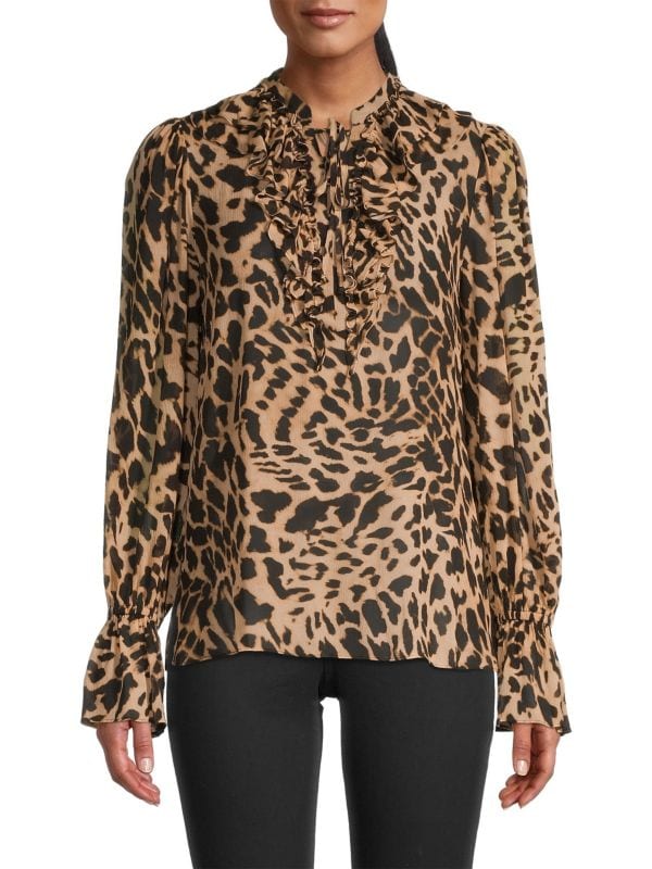 Mae Animal-Printed Blouse Kobi Halperin