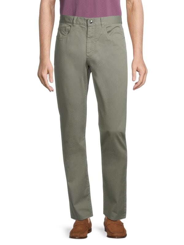 Cotton Sport Slim-Fit Pants Canali