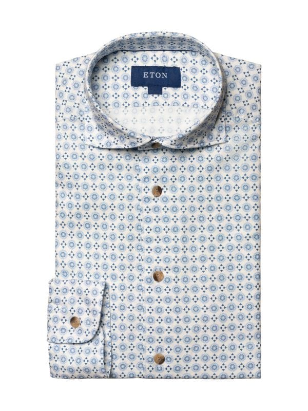 Slim-Fit Medallion Dress Shirt Eton