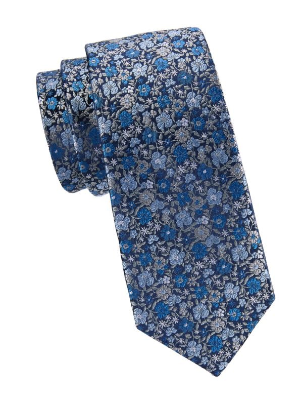 Floral Silk Tie Saks Fifth Avenue