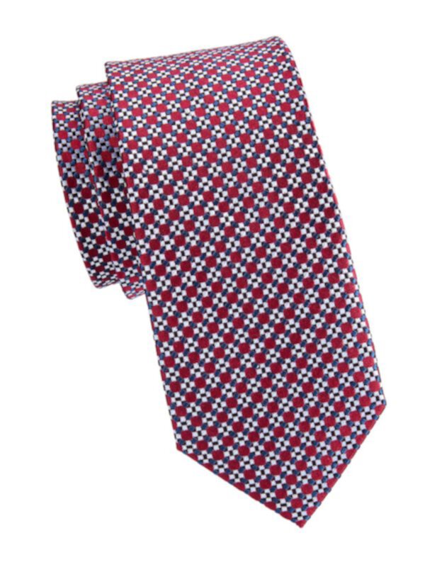 Geometric Print Silk Tie Saks Fifth Avenue