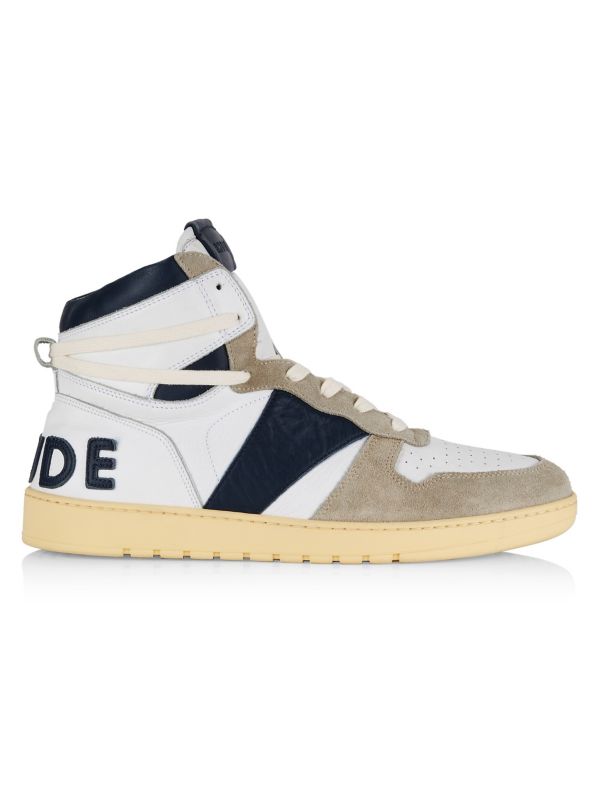 Rhecess Leather High-Top Sneakers Rhude