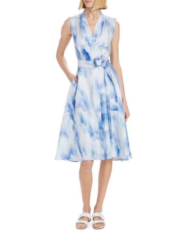 Lexa Printed Silk Dress Kobi Halperin