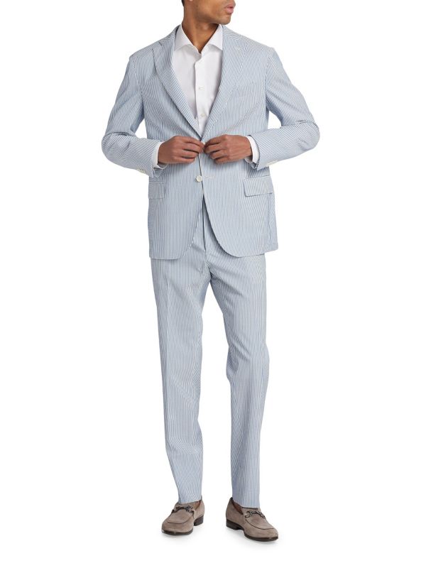 COLLECTION Seersucker Two-Piece Suit Saks Fifth Avenue