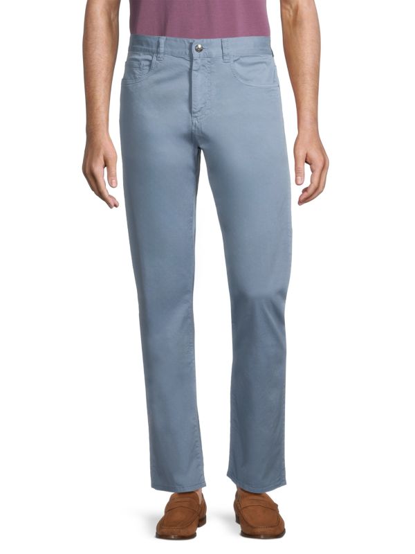 Cotton Sport Slim-Fit Pants Canali