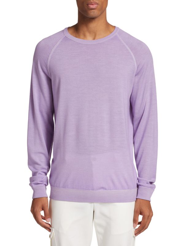 COLLECTION Wool Crewneck Slim-Fit Sweater Saks Fifth Avenue