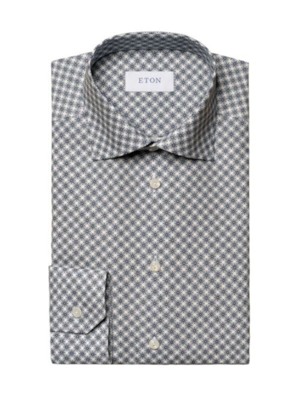 Slim-Fit Printed Dress Shirt Eton