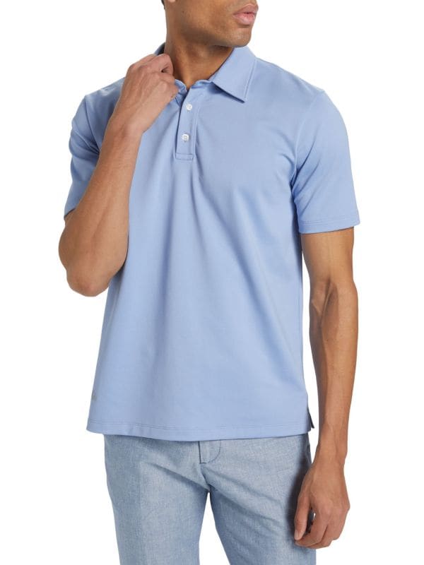 Slim-Fit Active Polo Shirt Saks Fifth Avenue