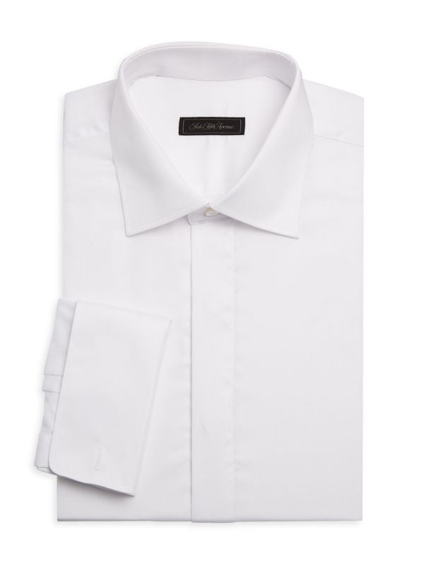 COLLECTION Twill French Cuff Dress Shirt Saks Fifth Avenue