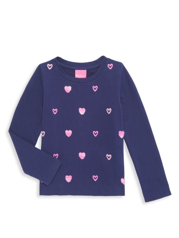 Girl's Mini Rami Heart Sweatshirt Lilly Pulitzer