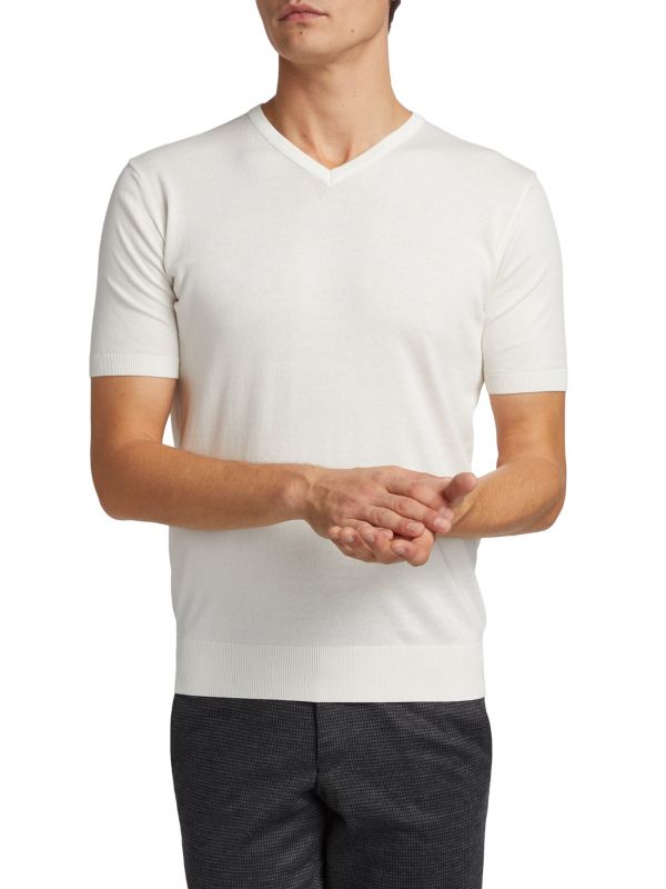 V-Neck Shine T-Shirt Saks Fifth Avenue