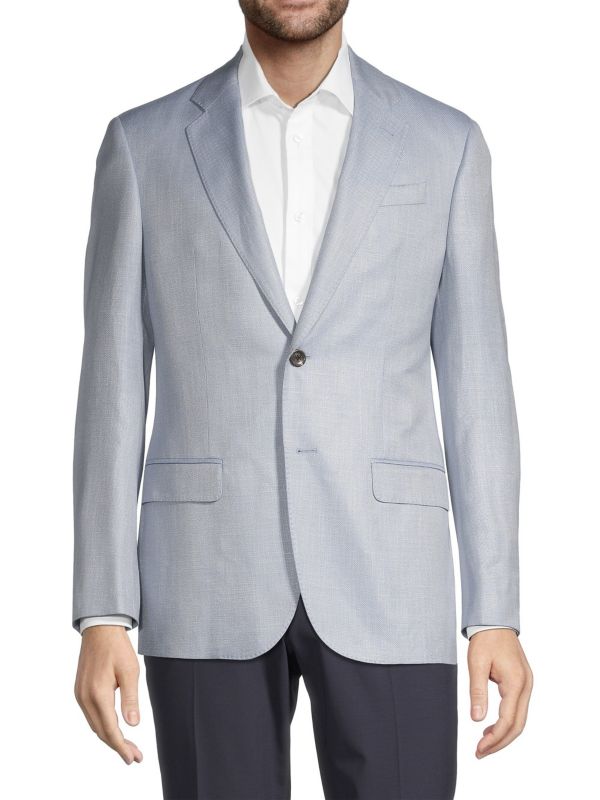 Textured Bamboo Sportcoat Giorgio Armani