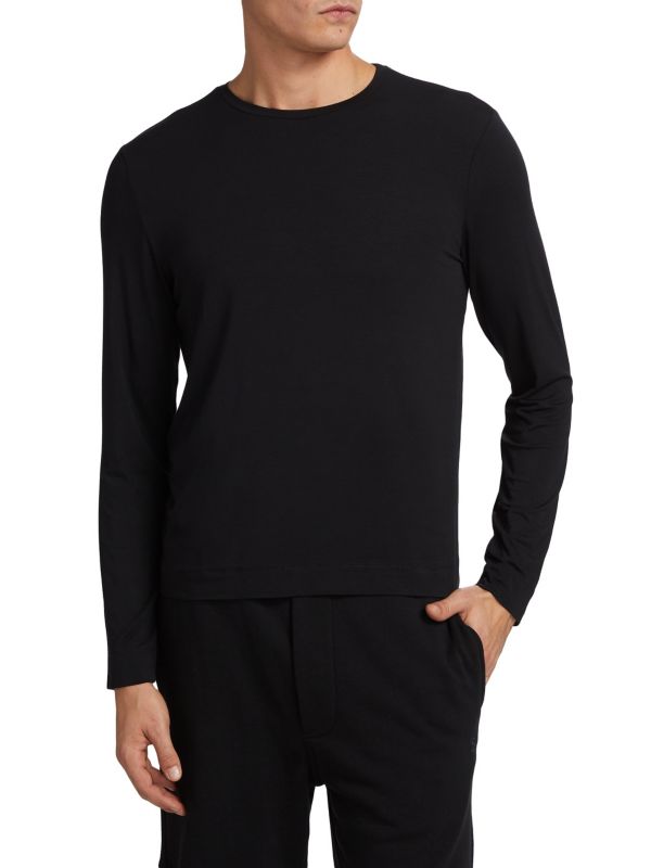 COLLECTION Elevated Long Sleeve Base T-Shirt Saks Fifth Avenue