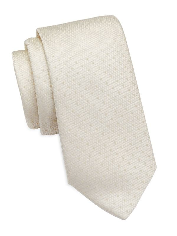 Tonal Micro Dot Silk Tie Saks Fifth Avenue