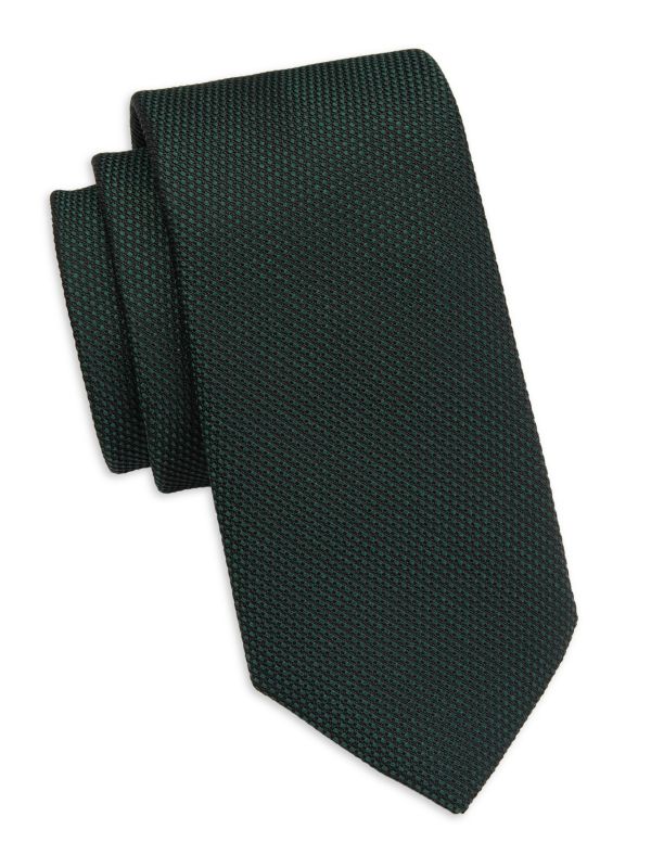 COLLECTION Birdseye-Woven Silk Tie Saks Fifth Avenue