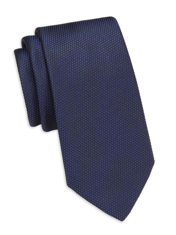 COLLECTION Birdseye-Woven Silk Tie Saks Fifth Avenue