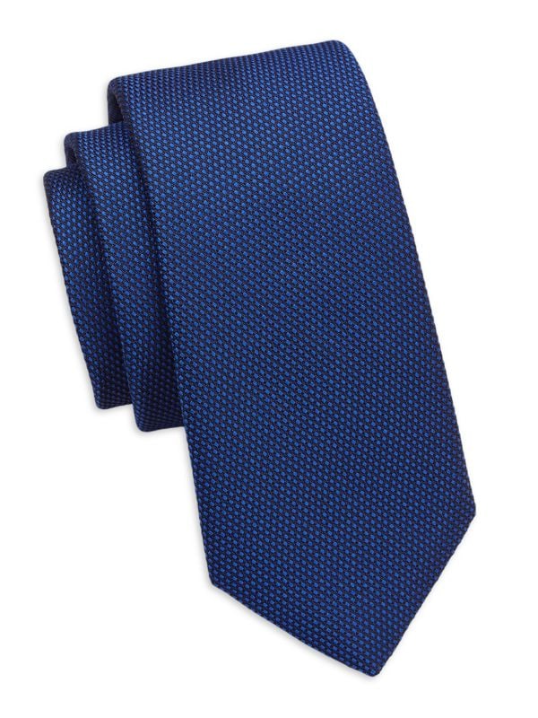 COLLECTION Birdseye-Woven Silk Tie Saks Fifth Avenue