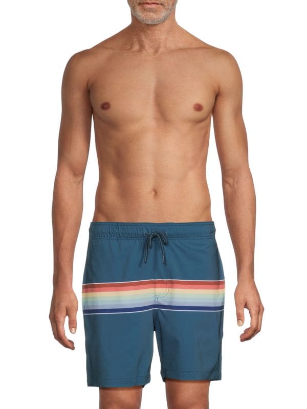 Striped Drawstring Swim Shorts Onia