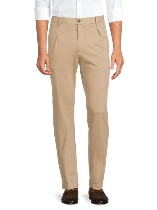 COLLECTION Pleated Knit Trousers Saks Fifth Avenue