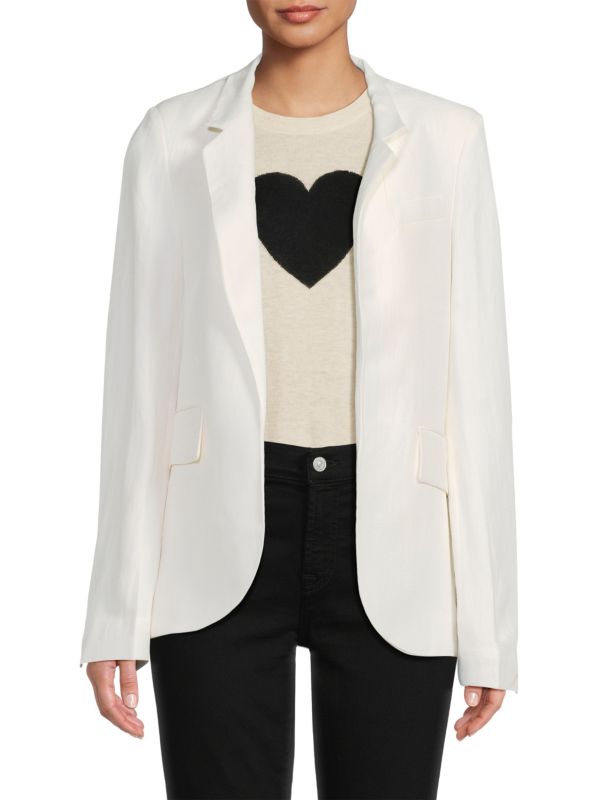 Very Creme Linen Blend Blazer Zadig & Voltaire