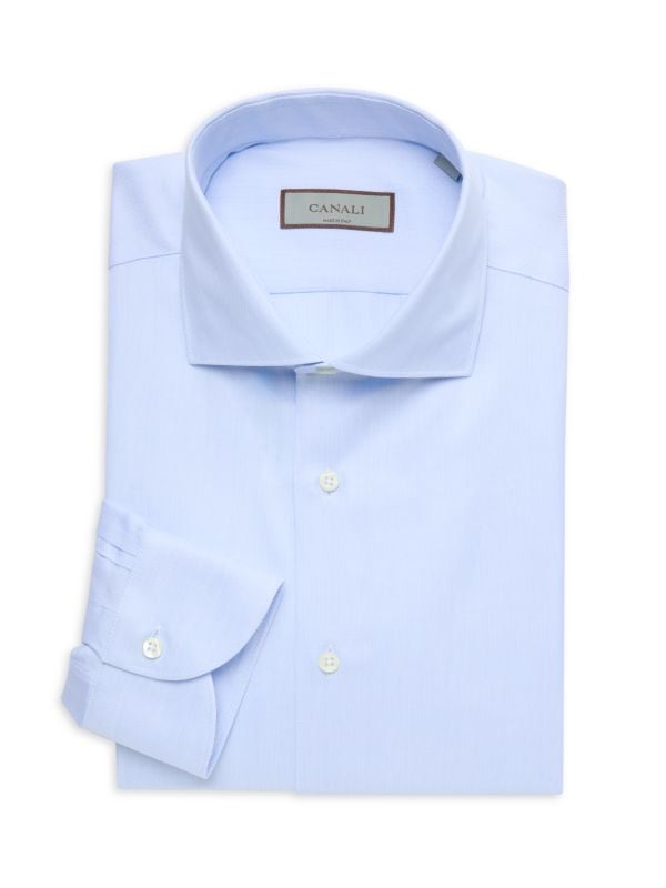 Solid Dress Shirt Canali