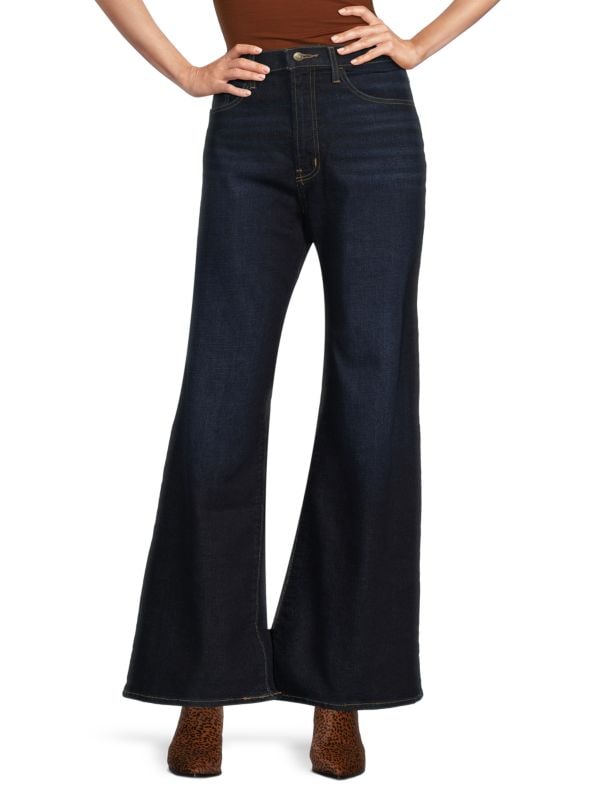 Jolene Wide-Leg Dark-Wash Jeans Hudson Jeans