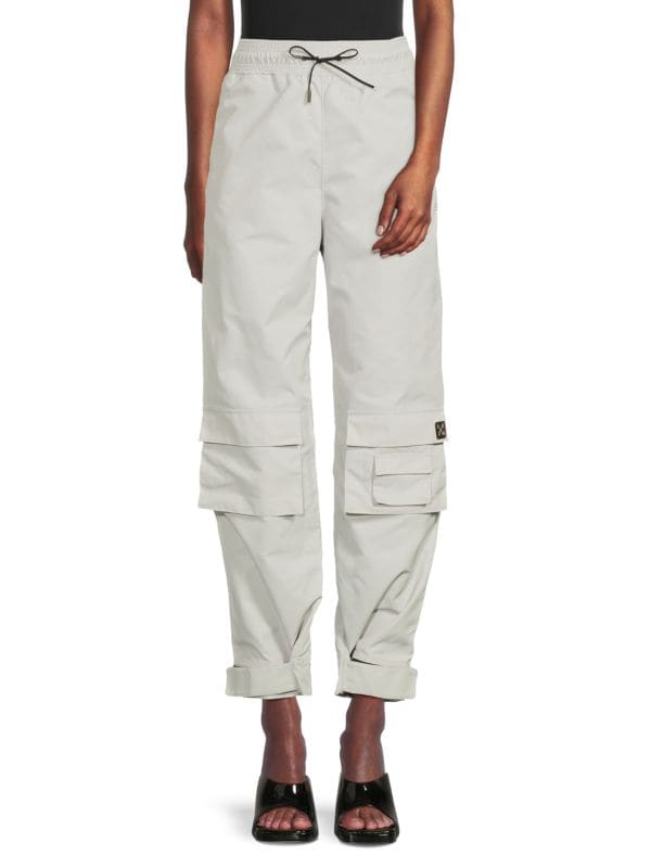 Drawstring Cargo Pants Off-White